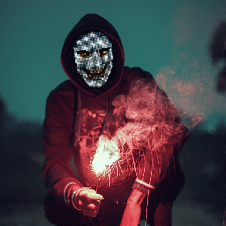GlowSync LED Party Mask Zyvraxen