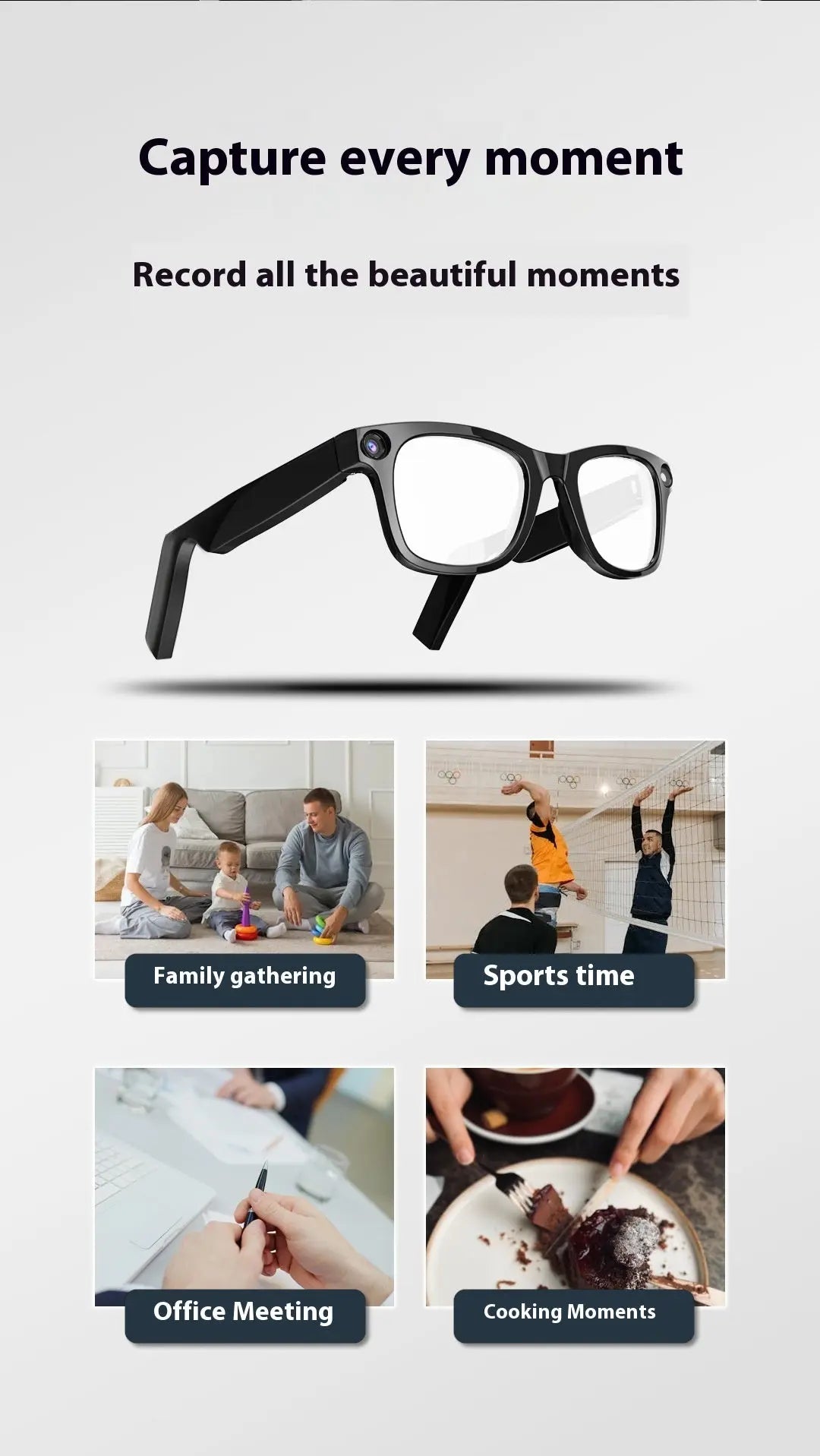 AI Camera Smart Glasses zyvraxen