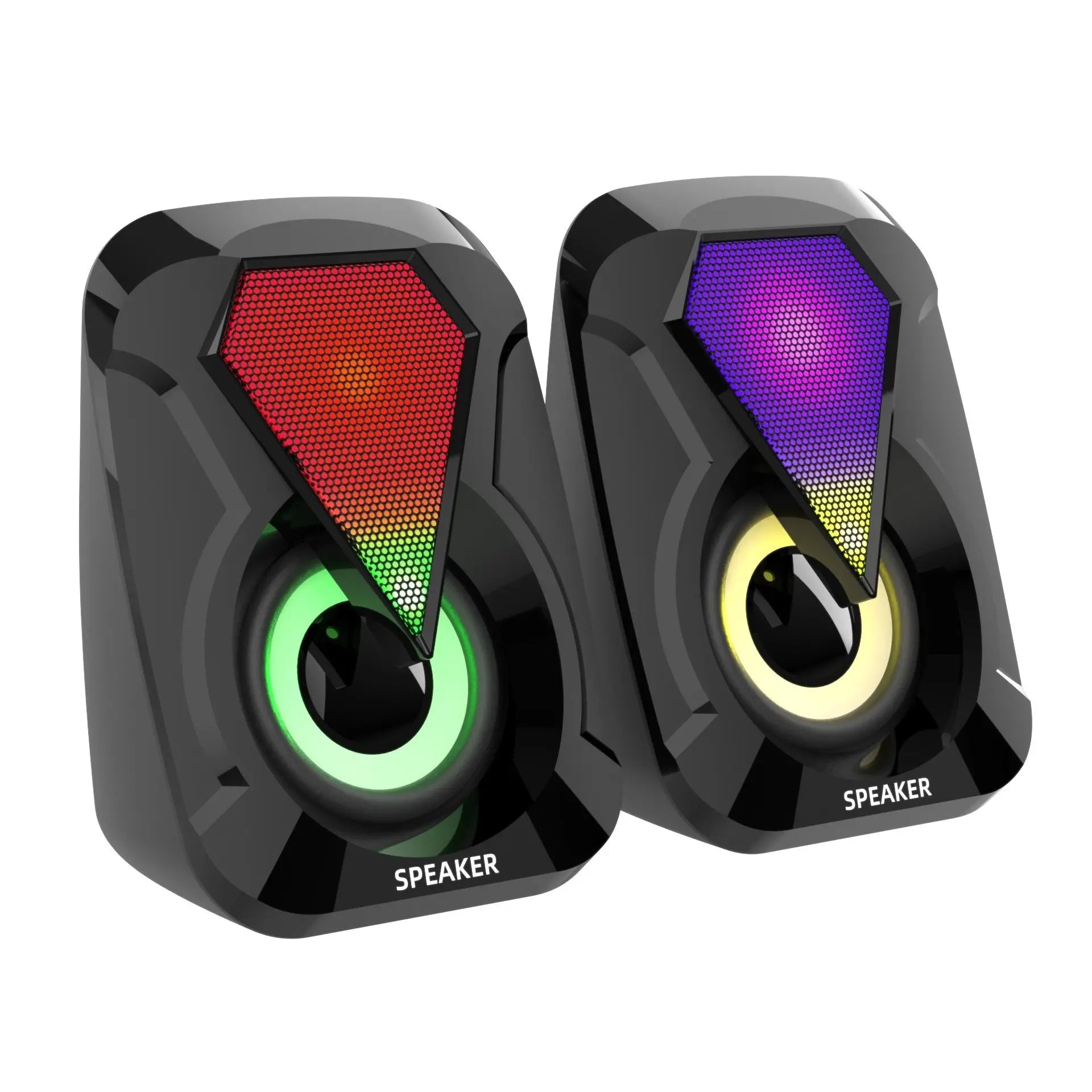 Refined 3W Desktop Stereo Speakers with Enhanced Bass zyvraxen