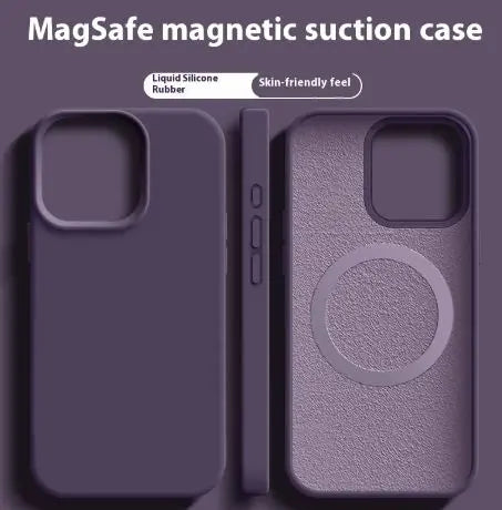 Magnetic Liquid Silicone  Magsafe Case For iPhone zyvraxen