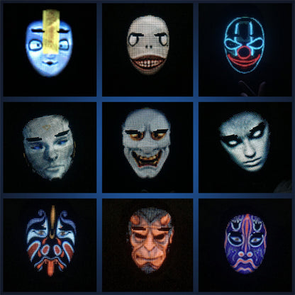 GlowSync LED Party Mask Zyvraxen