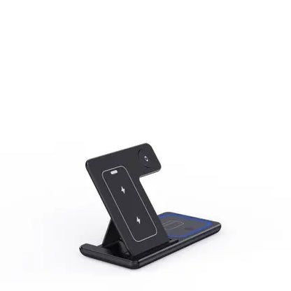 3 In 1 LED Fast Wireless Charger Stand Foldable Charging Station zyvraxen