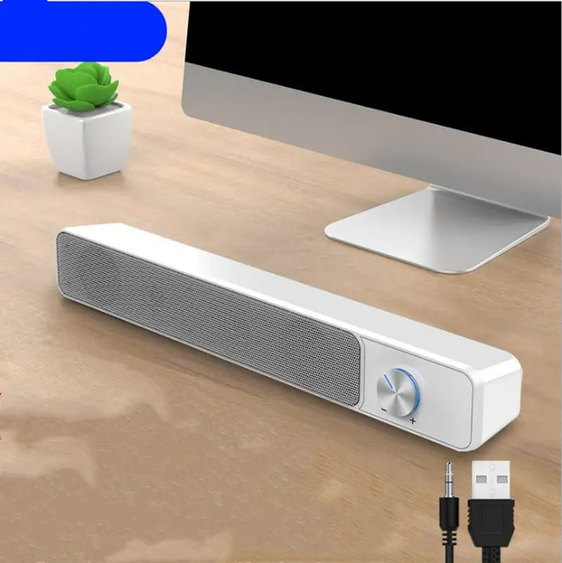 Sleek Stereo Desktop Speakers zyvraxen