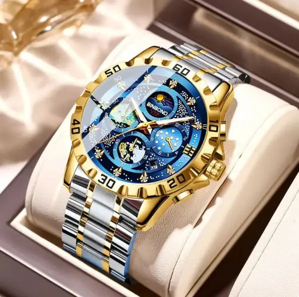 Elegant Quartz Precision Watch – Waterproof, Three-Pin Timepiece zyvraxen