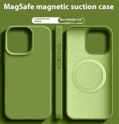Magnetic Liquid Silicone  Magsafe Case For iPhone zyvraxen