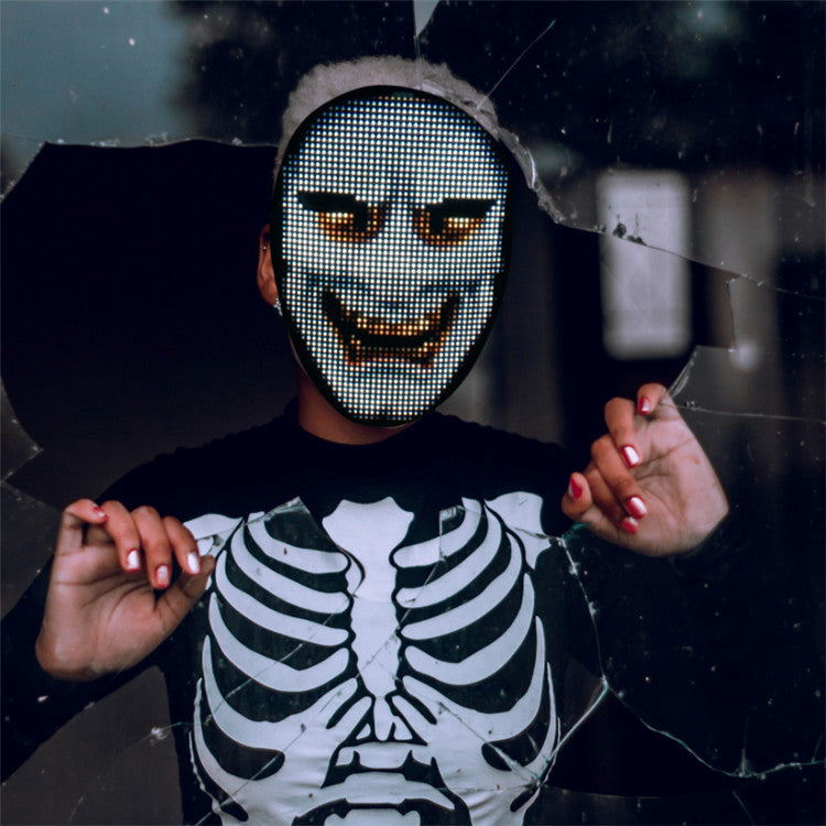 GlowSync LED Party Mask Zyvraxen
