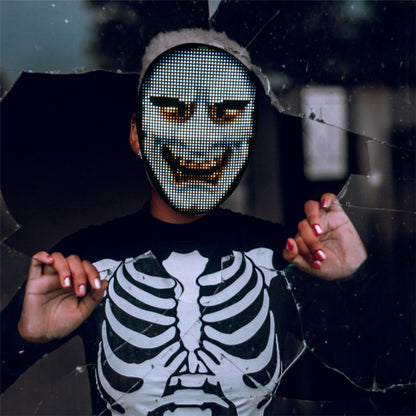 GlowSync LED Party Mask Zyvraxen