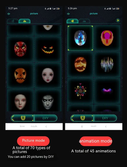 Illuminated Party Mask zyvraxen