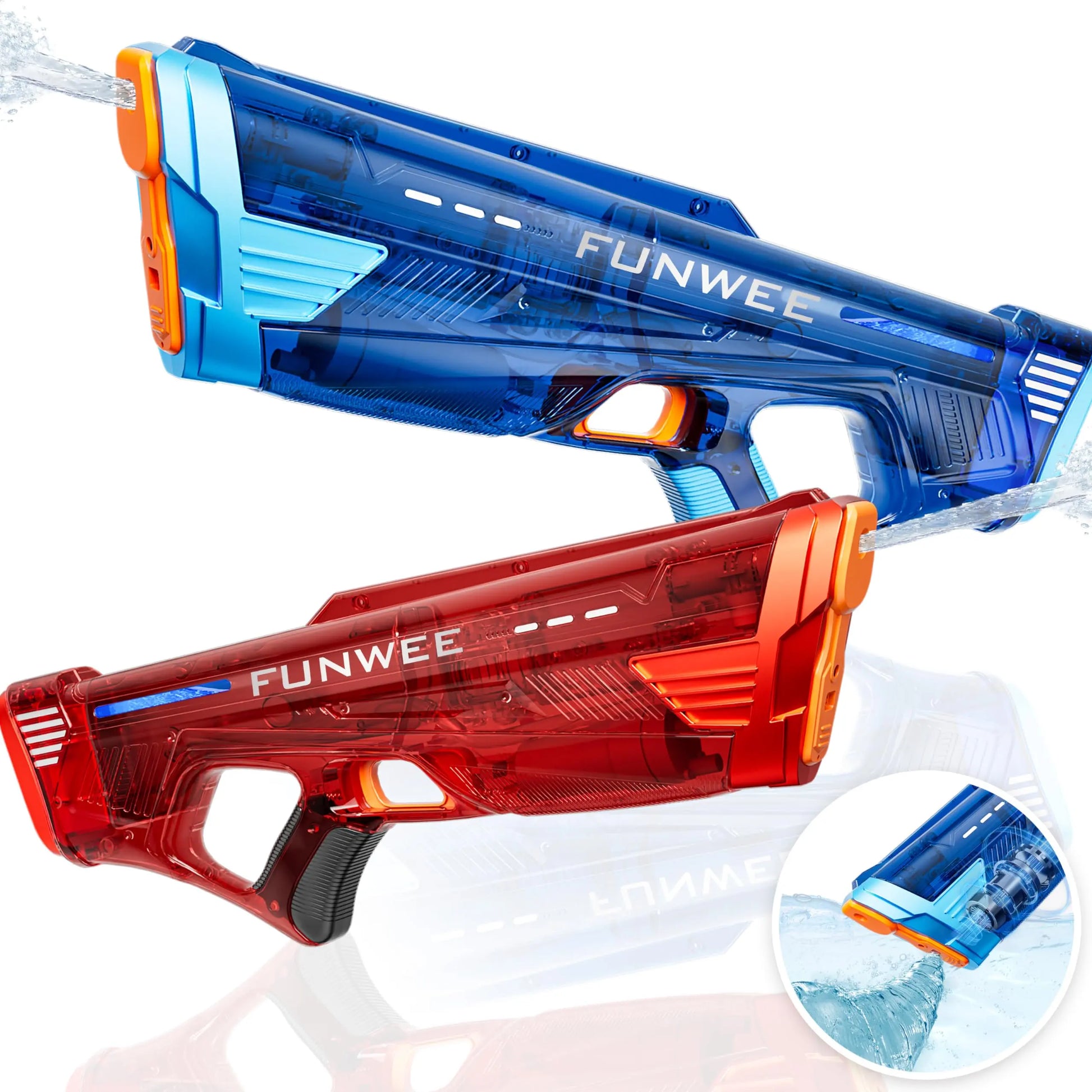AquaForce Rapid Fire 2-Pack: High-Capacity Electric Water Blasters Zyvraxen