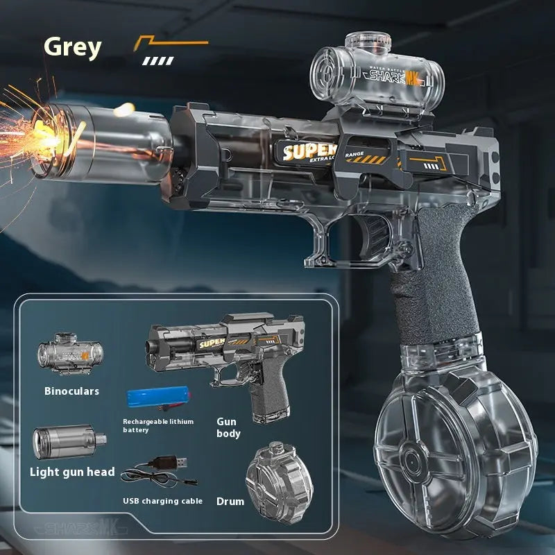 Rechargeable LED Water Blaster with Recoil Zyvraxen