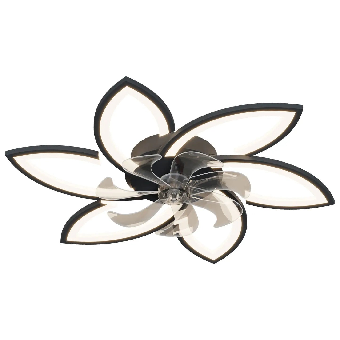 Acrylic Crafted Ceiling Fan with LED Lighting and Remote Control zyvraxen