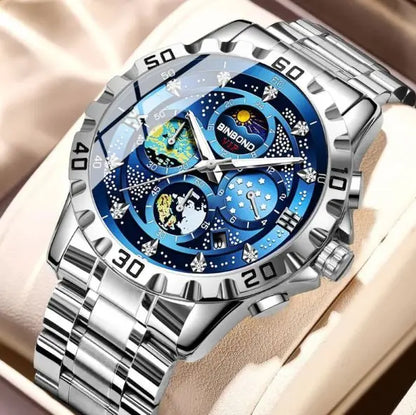 Elegant Quartz Precision Watch – Waterproof, Three-Pin Timepiece zyvraxen