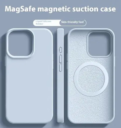 Magnetic Liquid Silicone  Magsafe Case For iPhone zyvraxen