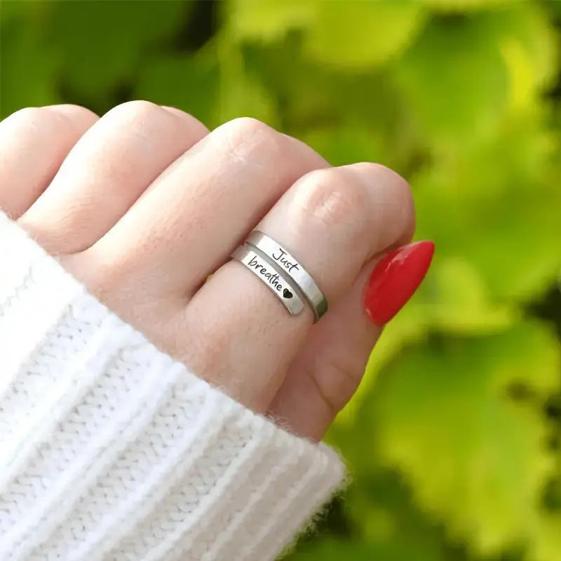 Silver Spiral Heart Ring Moretech