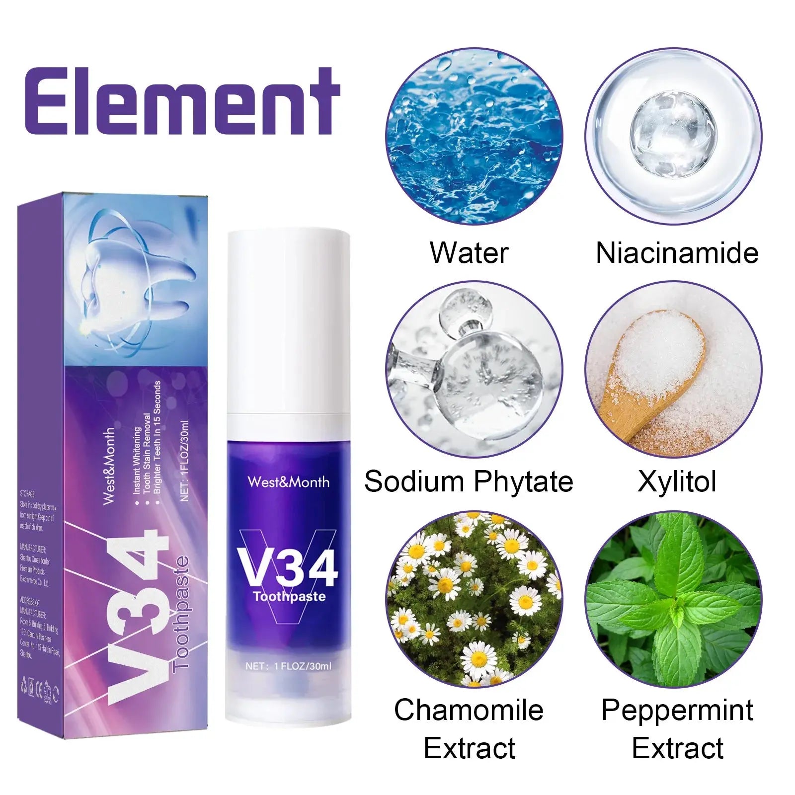 V34 Tooth Cleaning Mousse Moretech