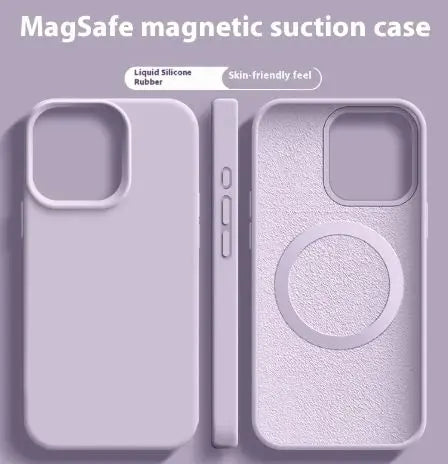 Magnetic Liquid Silicone  Magsafe Case For iPhone zyvraxen