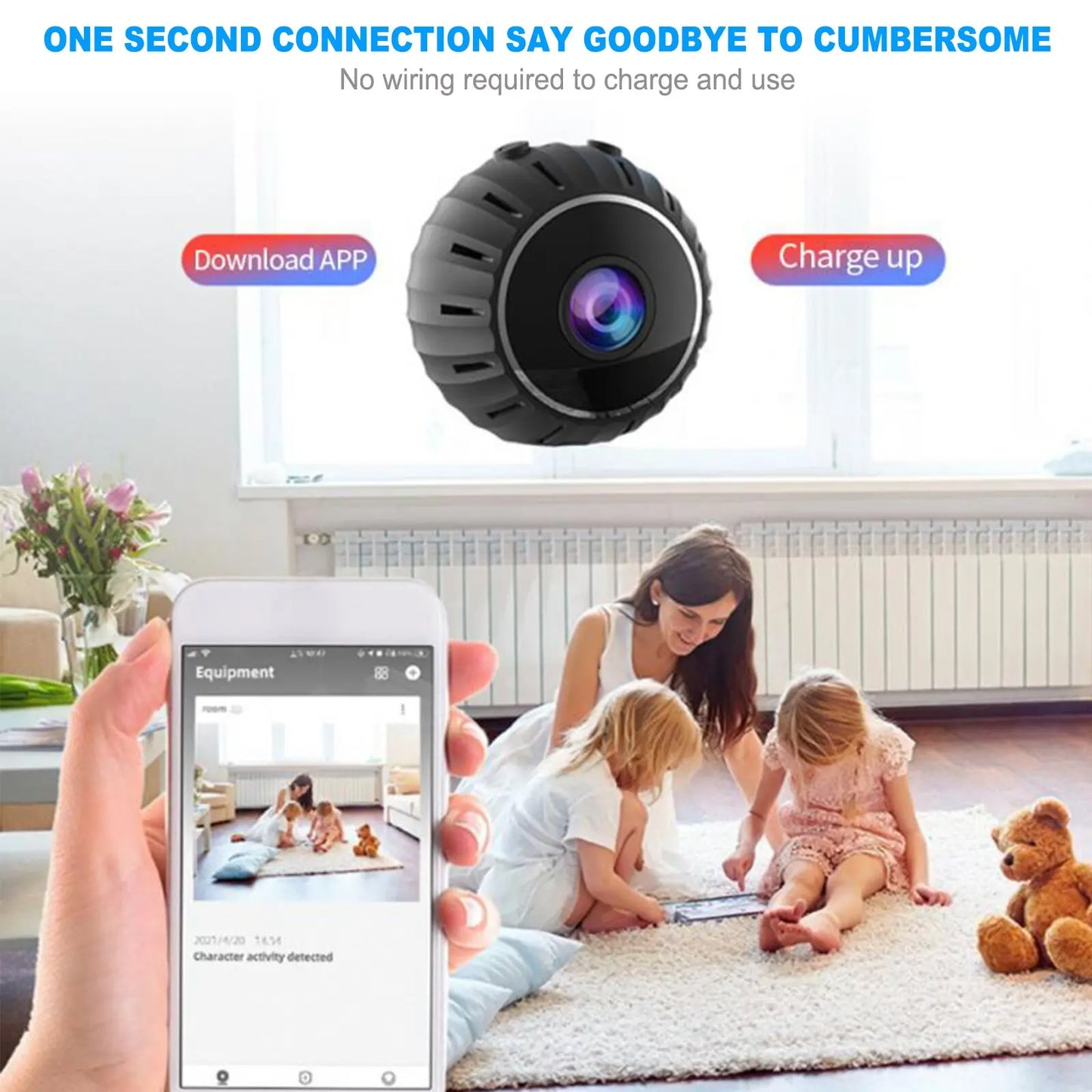 Compact Wireless Surveillance Camera 1080P HD WiFi Zyvraxen