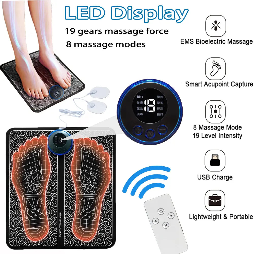 Rechargeable Foot Massage Pad Moretech