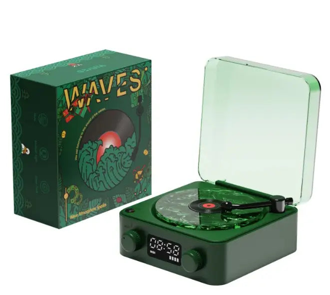 Bluetooth Retro Turntable Speaker with RGB Lights zyvraxen