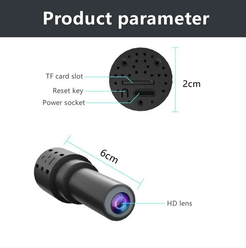 4K Ultra HD Wireless Spy Camera - Mini IP Nanny Cam Zyvraxen