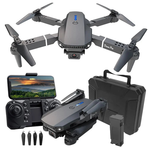 Drone With 1080p A Camera-3D FlipsTrajectory flight Gesture photo/videoFoldable Drone1 Batteryfor Adults Beginners Mini Drone E99 zyvraxen