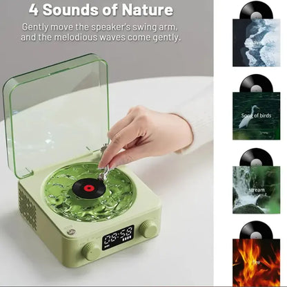 Bluetooth Retro Turntable Speaker with RGB Lights zyvraxen