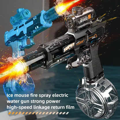 Rechargeable LED Water Blaster with Recoil Zyvraxen