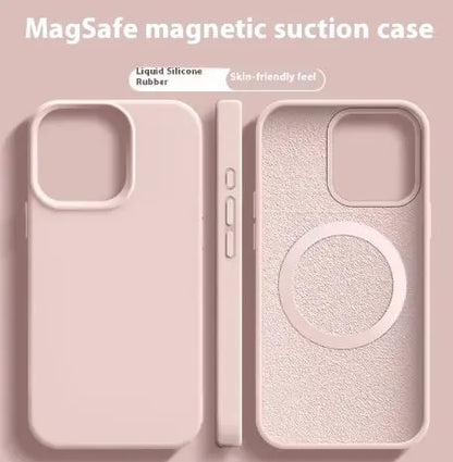 Magnetic Liquid Silicone  Magsafe Case For iPhone zyvraxen