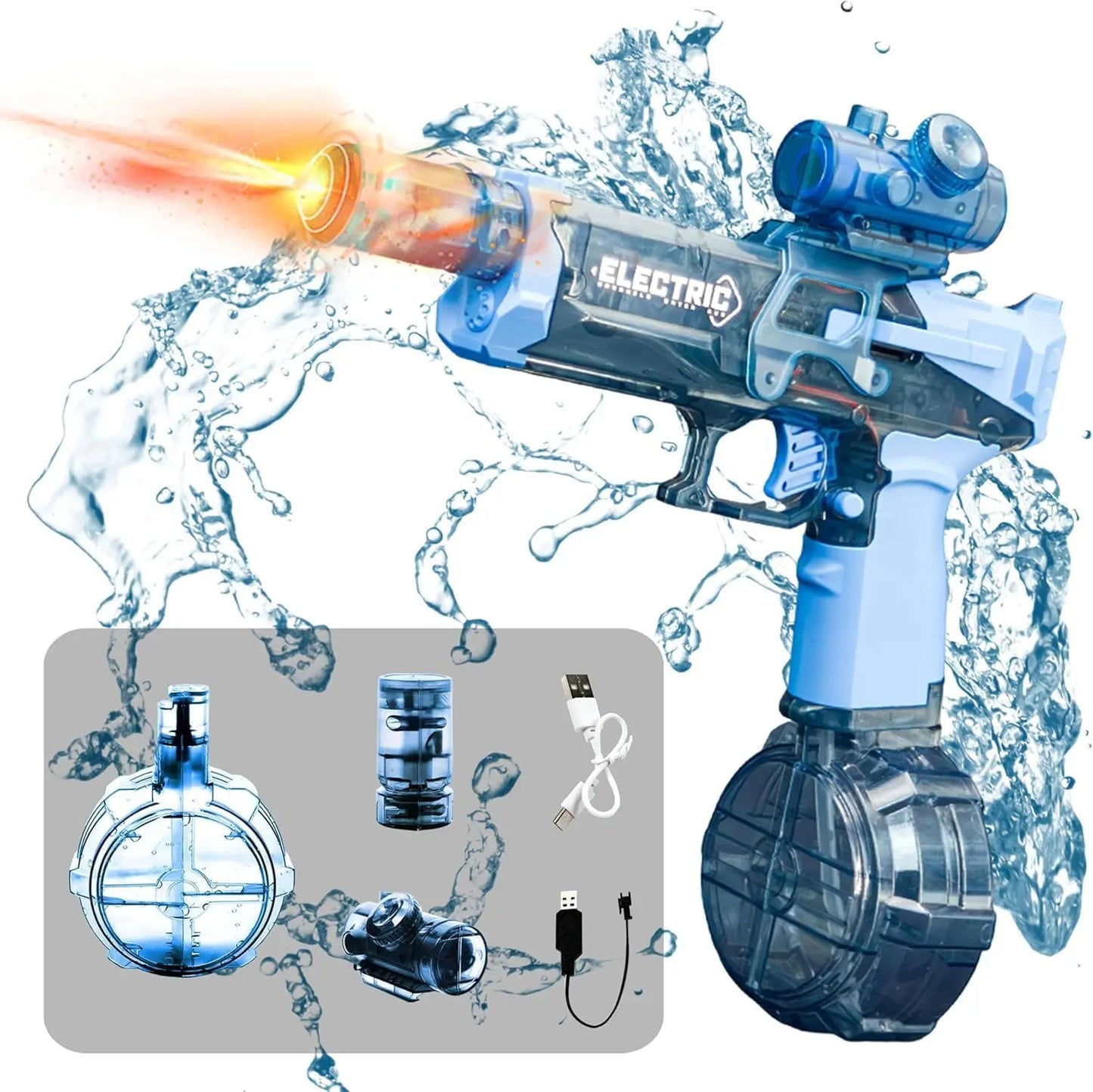 Elite Combat Hydro Blaster with LED Muzzle & High-Capacity Tank Zyvraxen