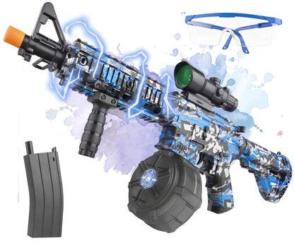 Twin Mode Gel Ball Launcher with Drum and Safety Goggles Zyvraxen