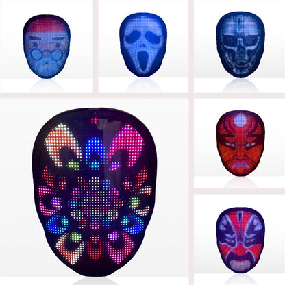 GlowSync LED Party Mask Zyvraxen