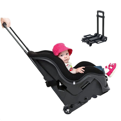 Compact Dual-Wheel Car Seat Stroller for Airport zyvraxen