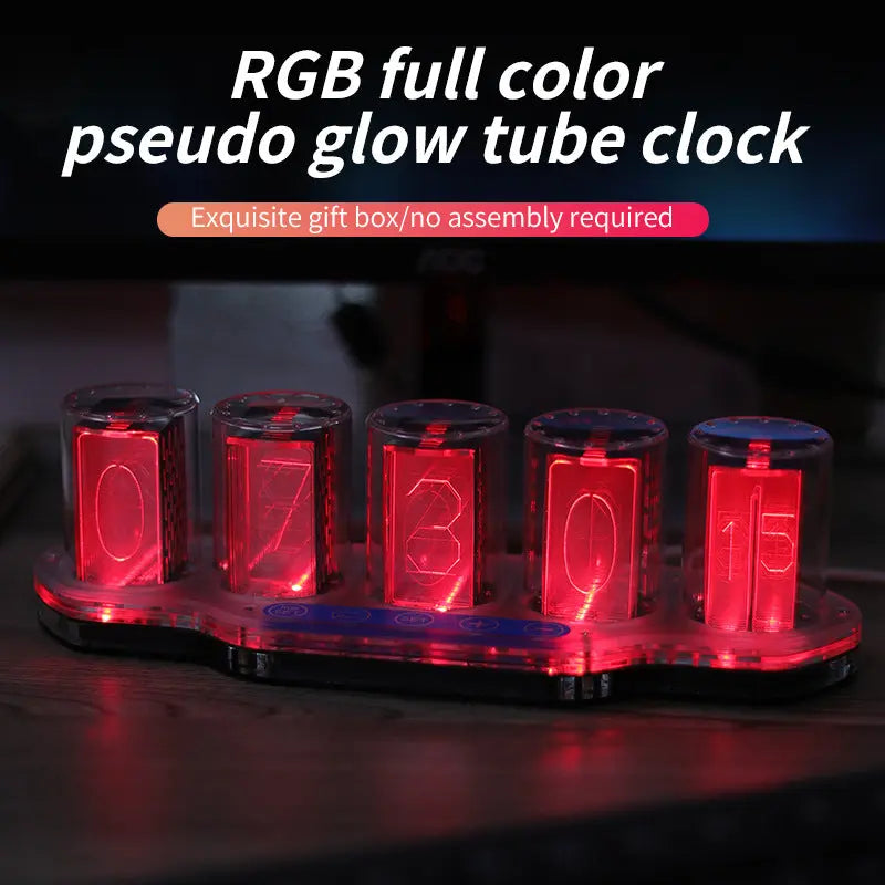 RGB GlowDesk Clock Zyvraxen