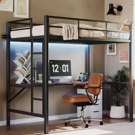Sleek Space-Saver Loft Bed Zyvraxen
