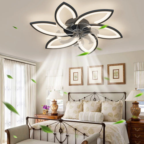 Acrylic Crafted Ceiling Fan with LED Lighting and Remote Control zyvraxen