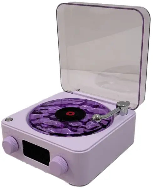 Bluetooth Retro Turntable Speaker with RGB Lights zyvraxen