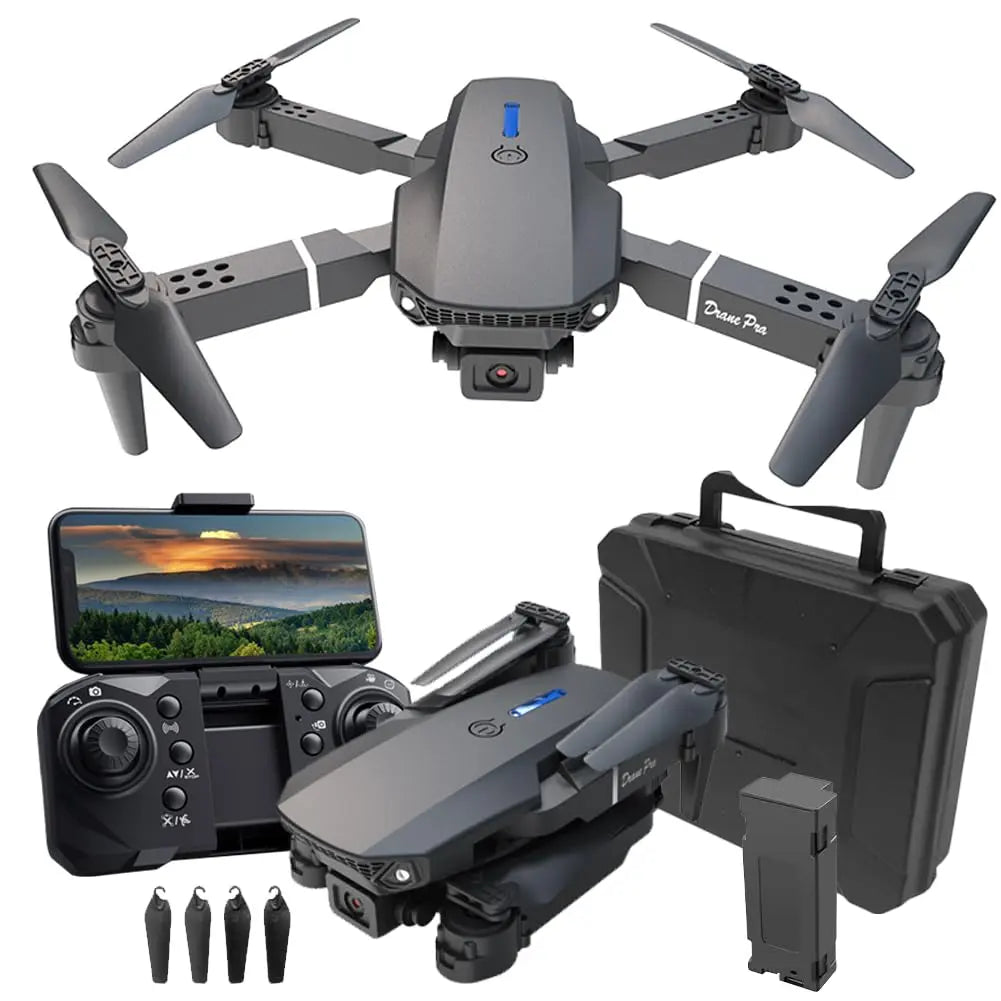Drone With 1080p A Camera-3D FlipsTrajectory flight Gesture photo/videoFoldable Drone1 Batteryfor Adults Beginners Mini Drone E99 zyvraxen
