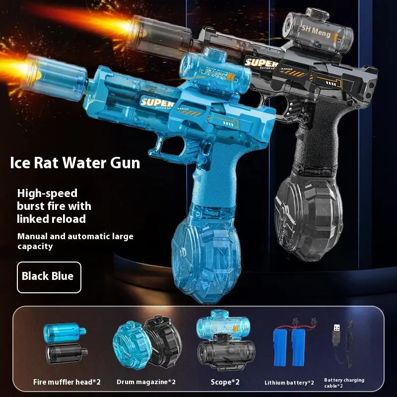 Rechargeable LED Water Blaster with Recoil Zyvraxen