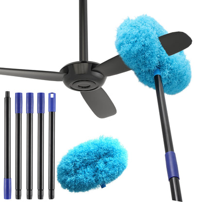 SkyWipe Extendable Microfiber Fan Duster Zyvraxen