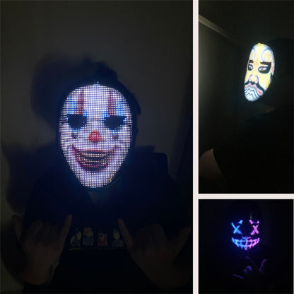 GlowSync LED Party Mask Zyvraxen