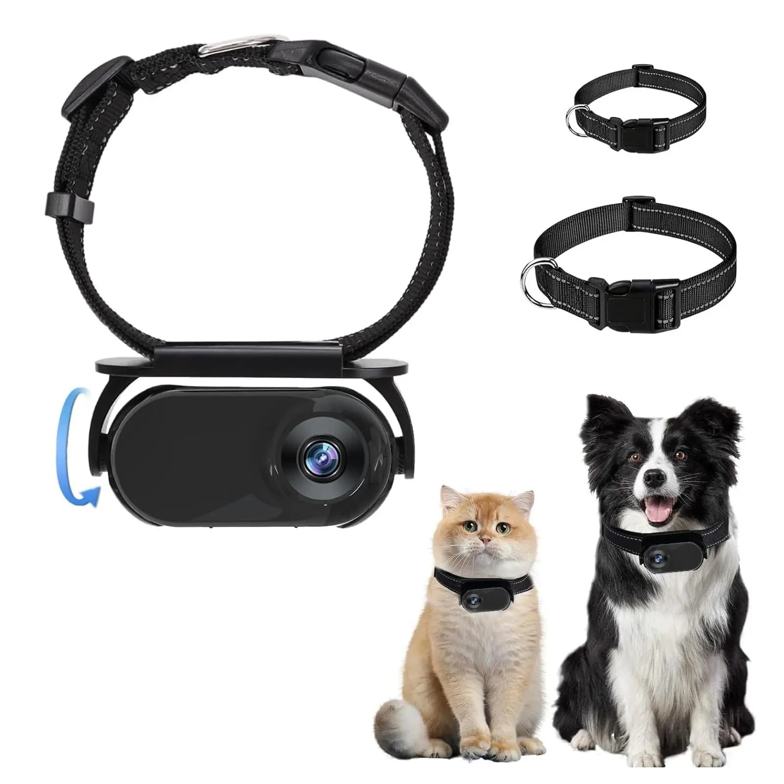 Fidelis 1080P HD Pet Collar Camera zyvraxen