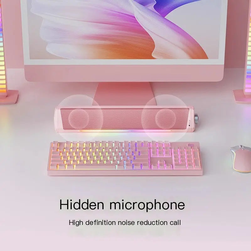 Elevated Audio Desktop Speakers with Mic and Bass zyvraxen