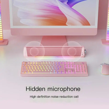 Elevated Audio Desktop Speakers with Mic and Bass zyvraxen