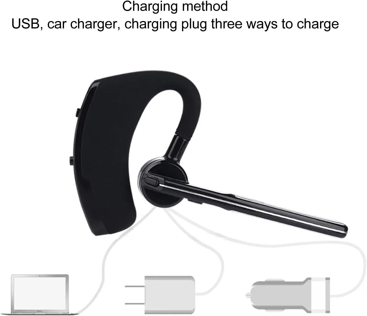 Bluetooth Earpiece Wireless Headset Noise Cancelling Headphones Driver Trucker zyvraxen