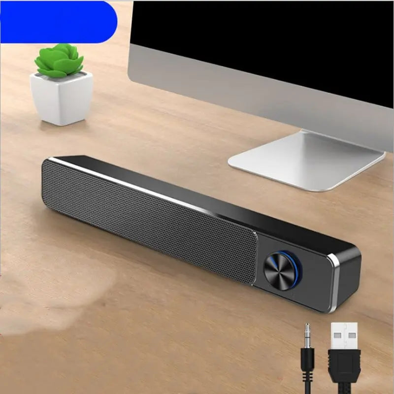 Sleek Stereo Desktop Speakers zyvraxen