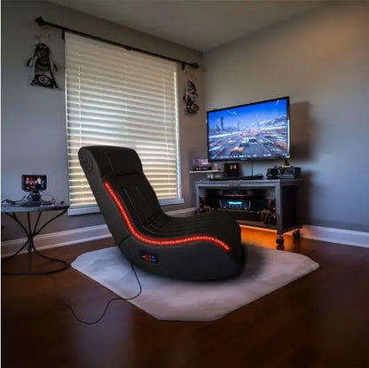 Deluxe Foldable Gaming Lounger with Multimedia Features zyvraxen
