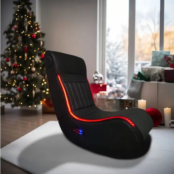 Deluxe Foldable Gaming Lounger with Multimedia Features zyvraxen