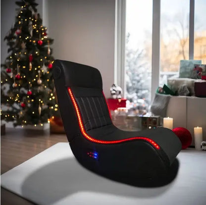 Deluxe Foldable Gaming Lounger with Multimedia Features zyvraxen
