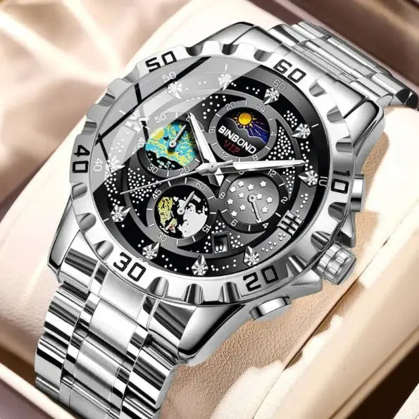 Elegant Quartz Precision Watch – Waterproof, Three-Pin Timepiece zyvraxen