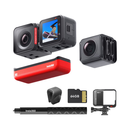 Insta360 ONE RS Twin Edition – Waterproof 4K 60fps Action Camera & 5.7K 360 Camera with Interchangeable Lenses Stabilization 48MP Photo Active HDR AI Editing Zyvraxen
